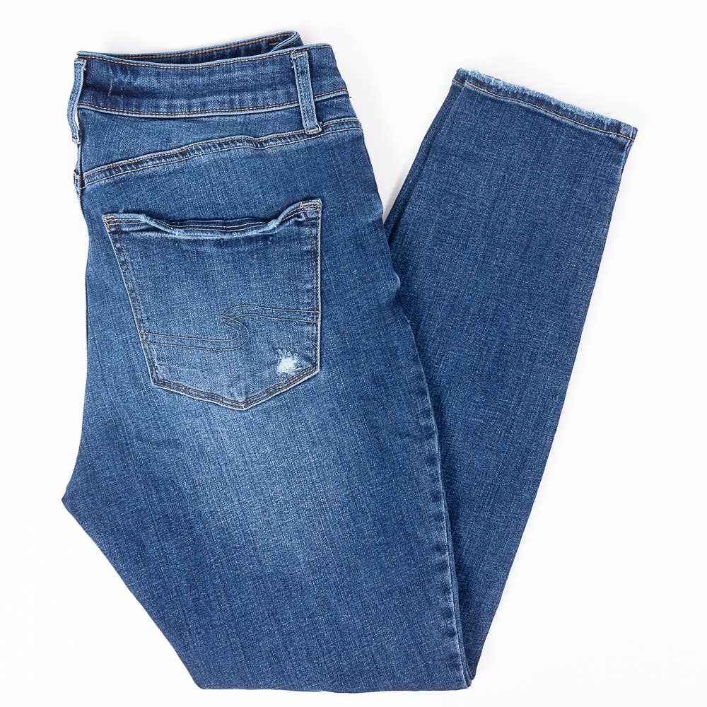 Lucky Brand Hayden Mid Rise Skinny Stretch Womens Jeans Dark Wash Size 0 Reg